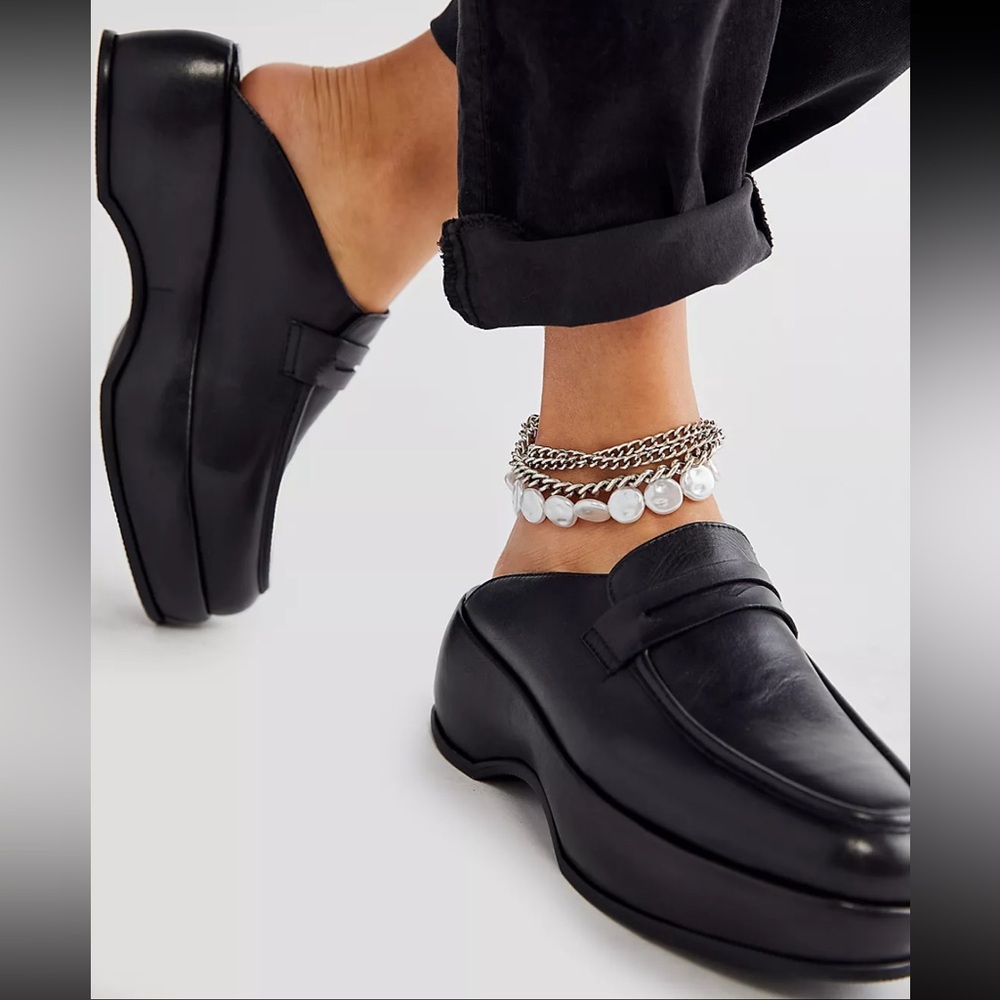 Winston Platform Loafer Mule
